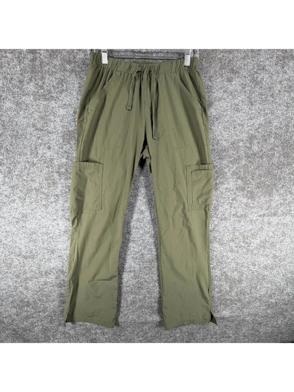 Natural‎ Uniforms Scrub Pants XS Green Modern Fit-Cool Stretch Cargo Pockets